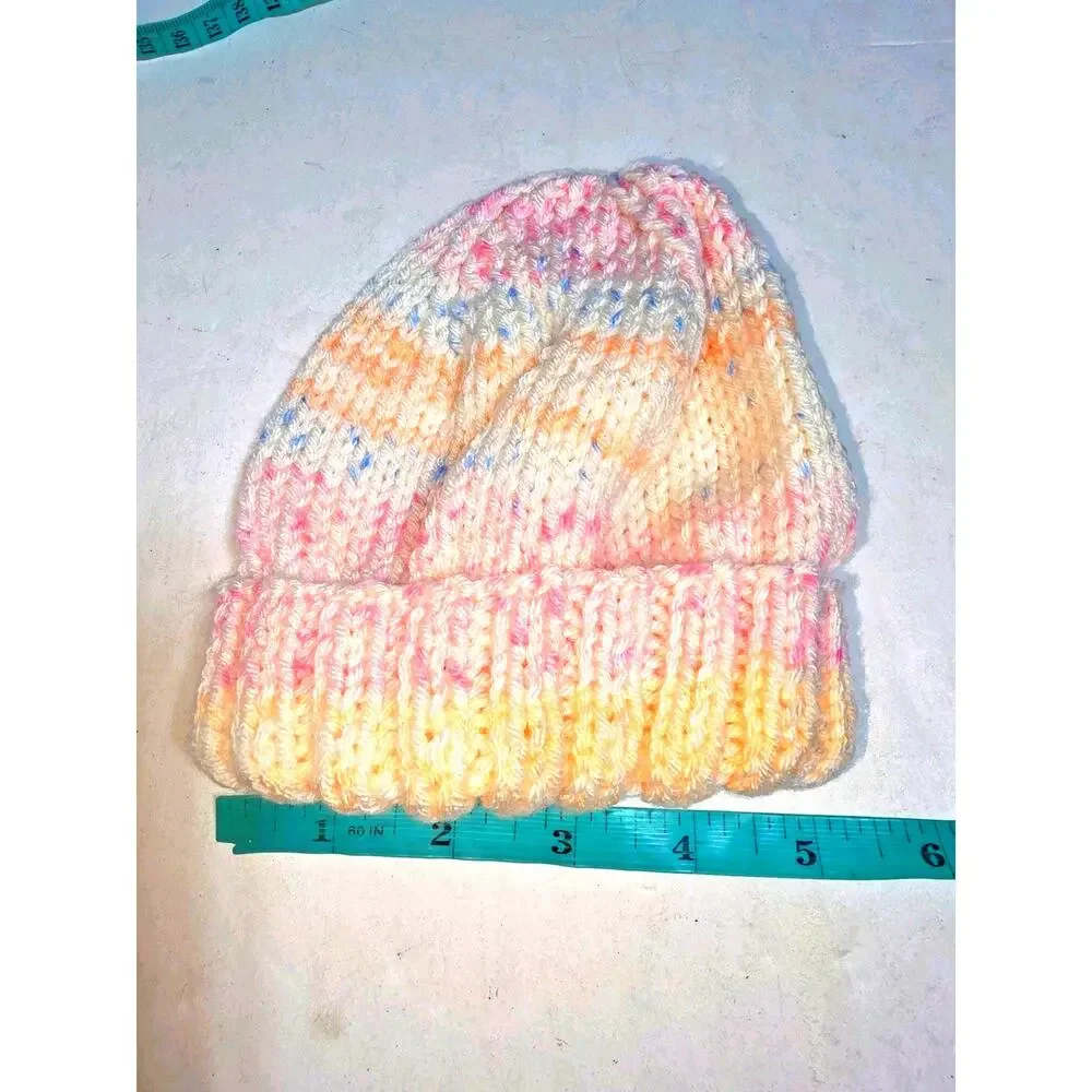 Handmade Crochet Baby Newborn 0- 6 month Beanie Hats